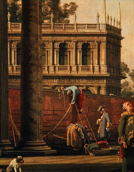 Impression d'affiches Canaletto Capriiiccio affiche toile décoration murale 60x90cm
