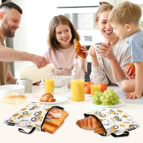 Bolsas reutilizables para snacks 3 unidades amarillo miniatura 7