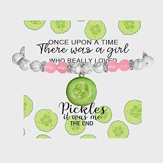 Pickle Gift Pickle Lover Gift Pickle Bracelet Once Upon A Time There Was A Girl Who Really Loved Pickles
