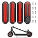 Yungeln 4 pezzi Copriruota Laterali Coprimozzi con Strisce Riflettenti compatibile per Scooter Xiaomi M365 Essential 1S Pro2
