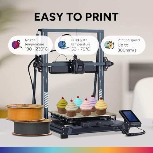 Image of OVERTURE Matte PLA 3D Printer Filament 1.75mm, Matt Surface & Low Warping Filament 1kg Spool (2.2 lbs), Accuracy + /- 0.02 mm, Fit Most FDM Printers (Matte Orange)