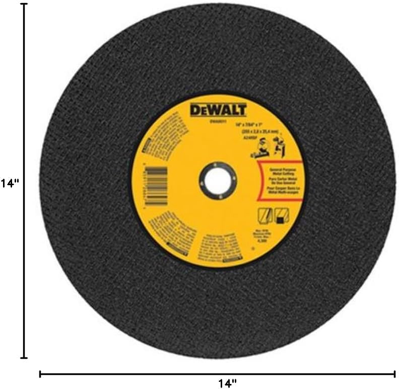 PORTER-CABLE 14-Inch Chop Saw (PCE700) and DEWALT 14-Inch x 7/64-Inch x 1-Inch Chop Saw Wheel (DWA8011)
