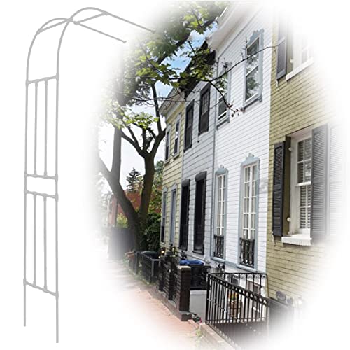 EONME Arco de Jardin para Plantas, Arco de Patio Montaje de Pared Hierro Arco De Rosas para Patio De Césped Al Aire Libre Decoracion, 300X240X40cm (Color : Blanco, Tamaño : 220X240X40cm) Cover