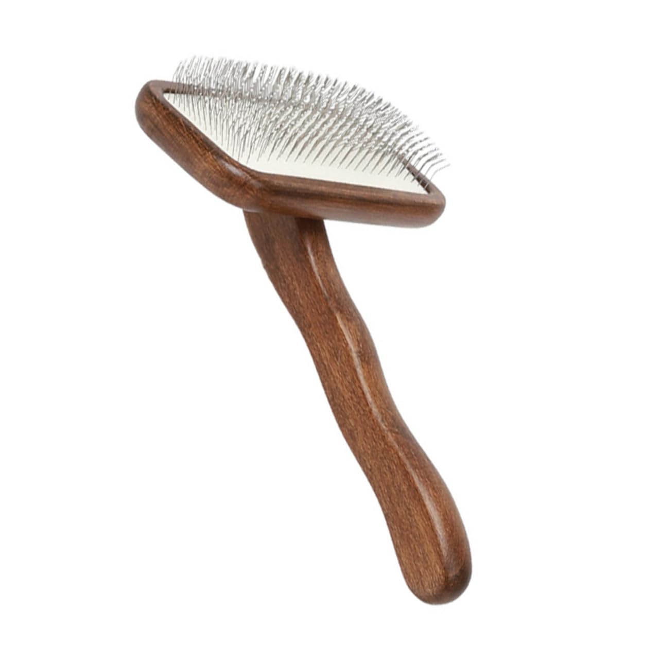 Peine de Madera Portátil para Perros y Gatos Eliminación de Pelos Sueltos, Diseño Antideslizante y Uso Hogar para Cuidado y Belleza