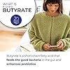 BodyBio Butyrate with Calcium & Magnesium - Supports Healthy Digestion, Gut & Microbiome - Leaky Gut Repair - Control Bloating - Fuel for Healthy Gut - 100 Capsules