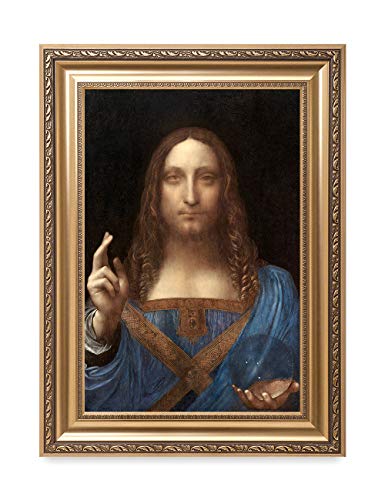 DECORARTS - Portrait Of Christ in Salvator Mundi by Leonardo