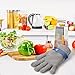 AmzFirst 1 Pack Level 9 Cut Resistant Gloves, Food Grade for Stainless Steel Mesh Metal Glove, Kitchen Cooking Gloves for Women and Men, for Butcher Meat Cutting Oyster Shucking, Size: 8/Medium
