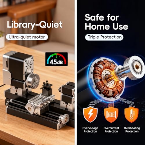 AcmeFlare All-Metal Mini Safety Lathe
