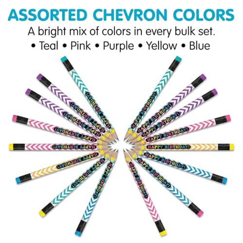 Set de 100 lápices Anderson's Happy Birthday Chevrons miniatura 4