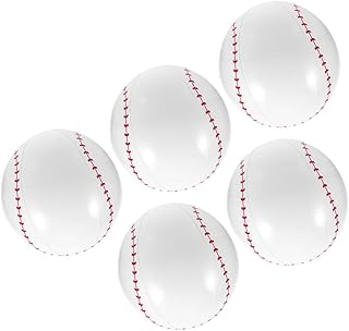 MUSISALY 5 Piezas Bola De Playa De Béisbol Inflable Pelota De Playa De Beisbol Pelota De Playa De Verano Juguetes Inflables De Deportes Acuáticos De Polivinilo