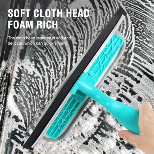 Image of 4 in 1 Window Cleaning Kit, Professional Window Vacuum Squeegee with Spray Bottle, Window Cleaner Brush Tools for Shower Wall Mirror Glass Car Windshield Countertop