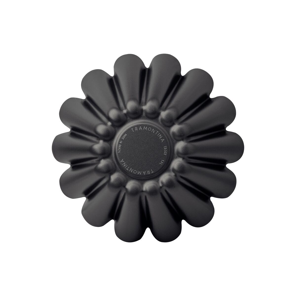 TRAMONTINA - Stampo per Brioche Brasile, in alluminio antiaderente, colore grafite, cottura rapida e uniforme, alta durata, dimensioni 22 cm e capacità 1,3 l