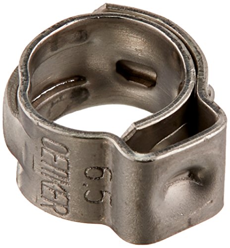 Oetiker 10100048 Stepless Ear Clamp, One Ear, Clamp ID Range 5.3 mm (Closed) - 6.5 mm (Open) (Pack of 5)