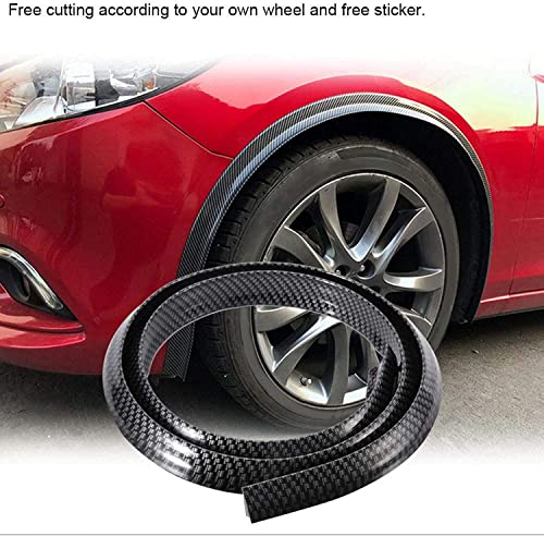 Image of Car Wheel Eyebrow Strip 1.5m Fender Extension Moulding Flares Trims Rubber.