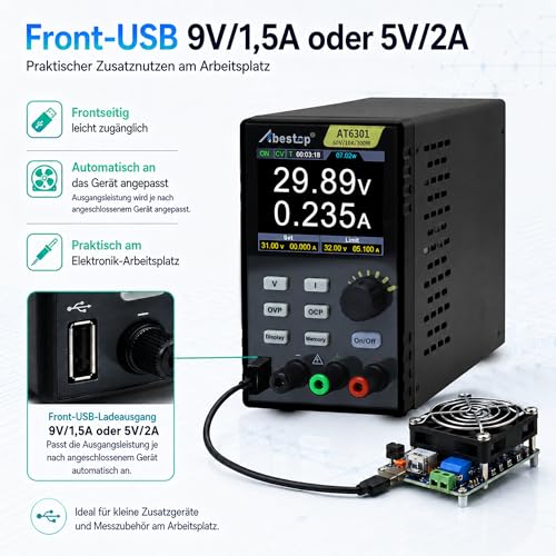 Bloc d'alimentation de laboratoire 60V haute résolution protection multiple USB
