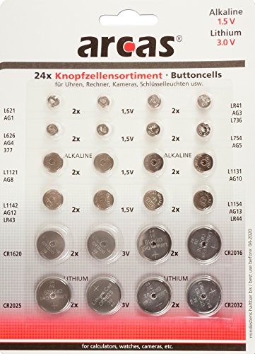 Arcas Camelion 127 92400 1.5 Volt 24 Nicht Wiederaufladbare Batterien (Knopf/Münze)