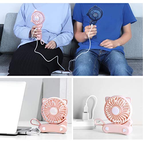 Ordinateur de poche et ventilateur USB contre la chaleur en dortoir rose - 7