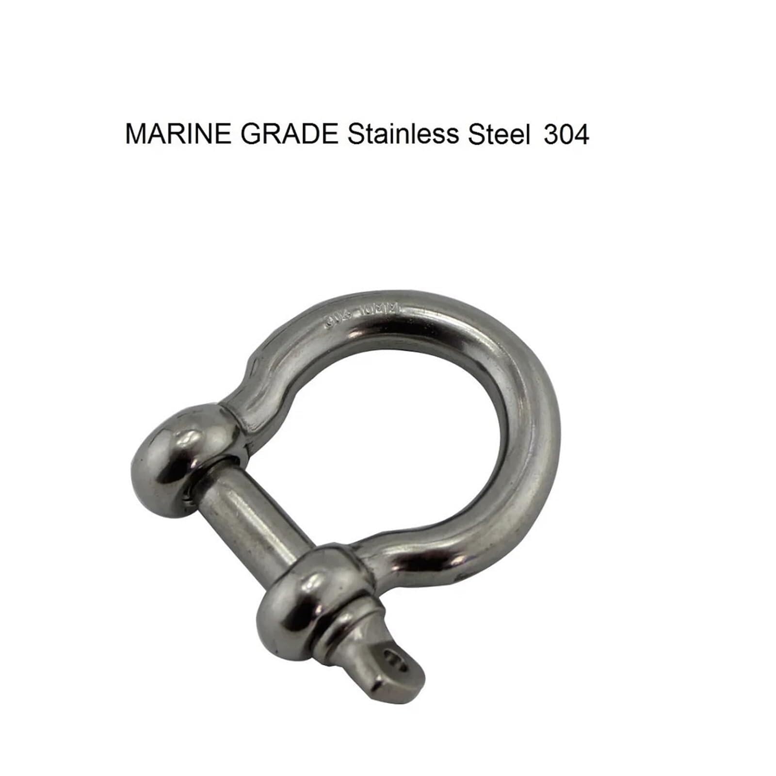 SchäKel Bogenschäkel Aus 304 Edelstahl Mit Schraubstift, Rigging-Hardware, 4 Mm, 5, 6, 8, 10, Abschleppschäkel for Überlebensarmbänder(5 Pieces,10mm)