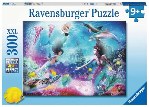 Ravensburger - Puzzle 300 pièces XXL - Au Royaume des sirènes