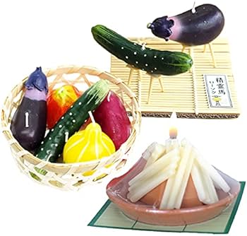 Amazon｜ペット お盆 ローソク 3種 セット 精霊馬 送り火 迎え火 野菜