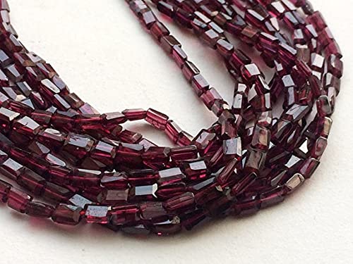 Garnat naturel en perles facettées de luxe pour création de bijoux raffinés