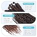 Sangtok 24in Single Ended 3 in 1 Dreadlock Extensions, 30pcs Ombre Burgundy Mixed Dreads Extensions Set SE Dreads with Curly Dreadlocks for White Women
