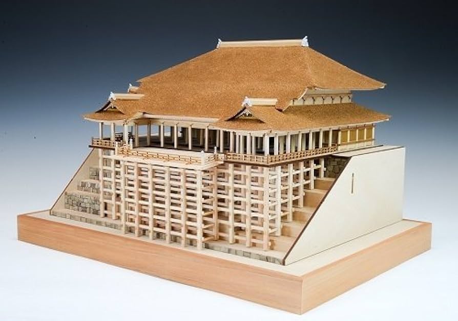 Amazon | ウッディジョー 1/150 清水寺 本堂・舞台 木製建築模型