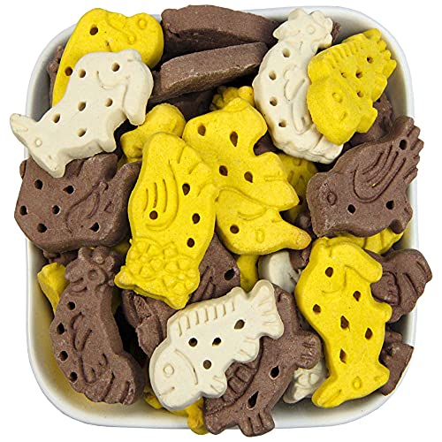 Schecker Hundekekse - Tierfiguren-Mix (Zookekse) - Hundekuchen - Hundeleckerchen - ohne Fleisch - 1 kg - veggi -