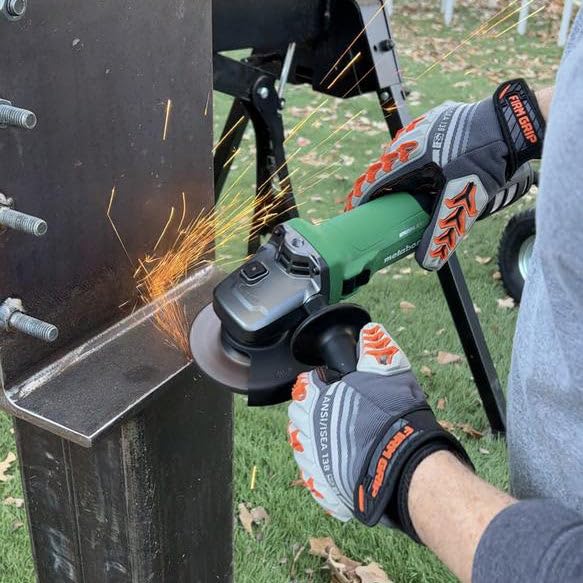 Metabo HPT Angle Grinder | 4-1/2-Inch | 12 Amp | AC Brushless Motor | Variable Speed | 3-Position Side Handle | G12VE2 by Metabo HPT - Image 3