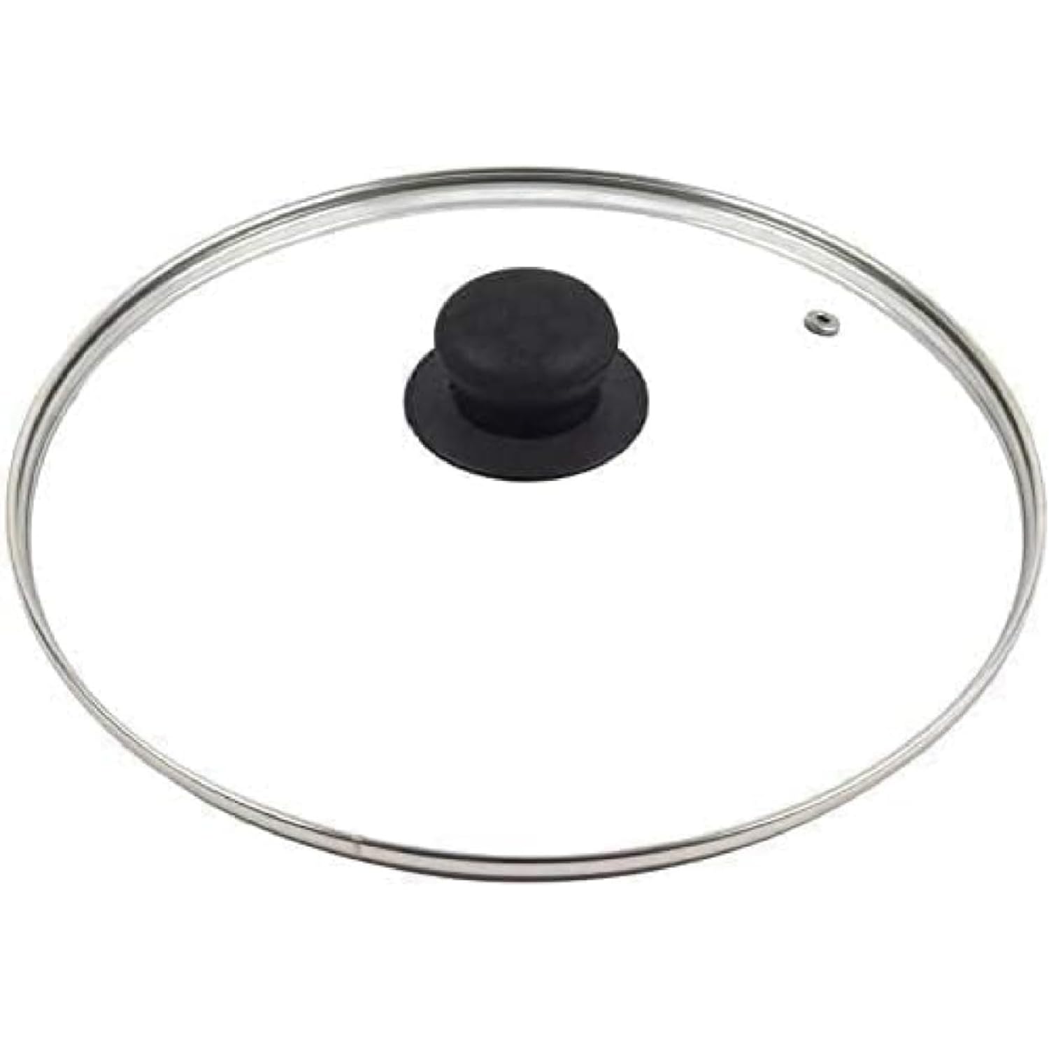 Universal Glass Lid Cover – Heat Resistant Tempered Glass Pan Lid with Cool Touch Knob Handle - Transparent Cookware Lid for Safe Cooking - Saucepan Lid Designed to Fit 22cm Saucepans and Frying Pans
