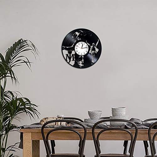 Reloj de pared de vinilo analógico 12 pulgadas miniatura 3