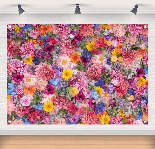 Fondo Fotográfico Floral Multicolor 10x6.5ft miniatura 2