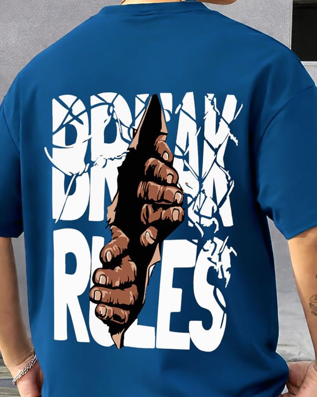 Image of AUSK Baggy Hip-Hop T-Shirt for Men - Graphic Printed T Shirts || Oversized Men Tshirt || T-Shirts
