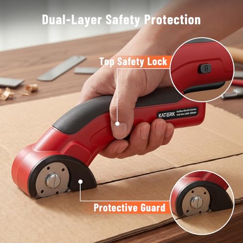  Cordless Electric Scissors & Cardboard Cutter with 2pcs Blades - image 5