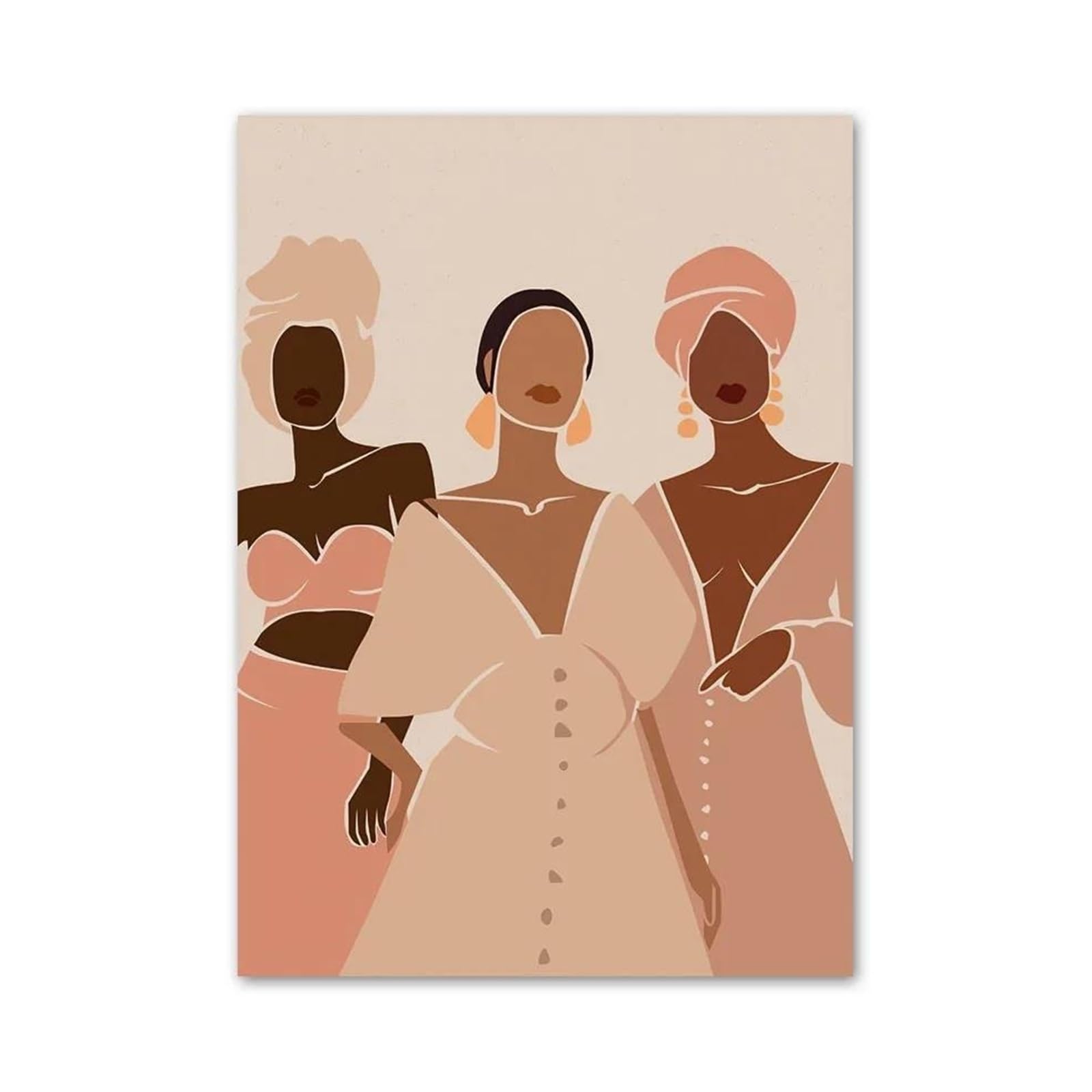 Xenite Girls C Wall Art Anvas Prints Boho Fashion Black Party Wall Art Anvas Painting No Frame Nordi Prints Pictures For Bar Living Room Decor(,30X40cm)