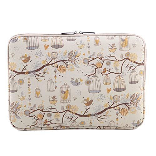 6-15 Inch Laptop Sleeve, Water Resistant Pu Leather Protective Case/Ultrabook Briefcase/Notebook Carrying Bag 10 Inch Gray