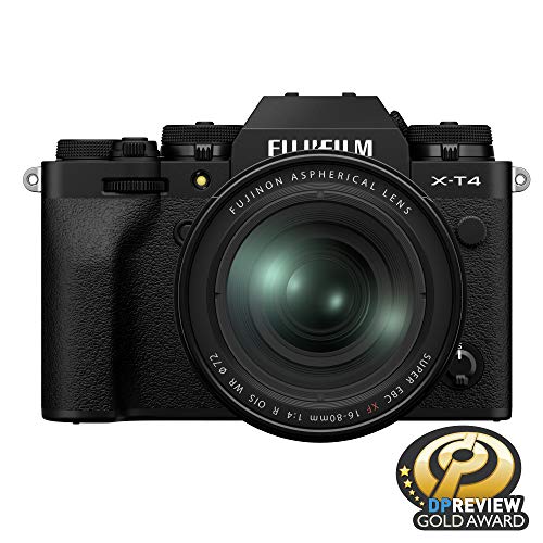 Fujfilm X-T4 Mirrorless Digital Camera XF16-80mm Lens Kit - Black