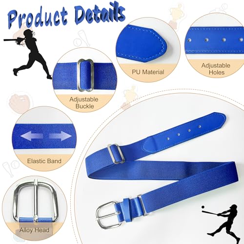 ILHSTY 2 Pack Adult Youth Baseball Belts Softball Belts Football Belts, Adjustable Size Belts for Men Women2