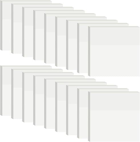 Paquete de 18 notas adhesivas transparentes, transparentes, 3 x 3 pulgadas, translúcidas, impermeables, transparentes, 900 hojas