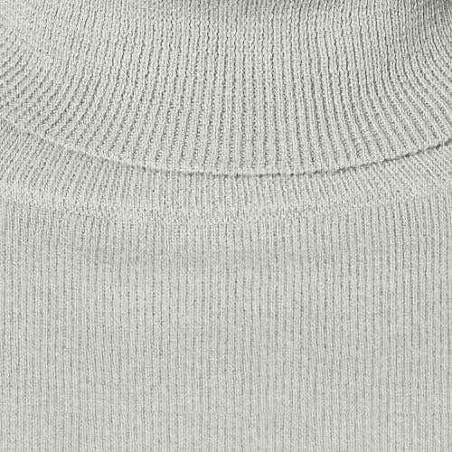 Amazon Essentials Damen Leichter, Langärmeliger Rollkragenpullover, Klassischer Schnitt (Erhältlich In Übergröße), Hellgrau Meliert, M