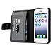 iPhone SE Case, Insten Leather Case with Wallet Compatible with Apple iPhone 5SE / 5S / 5, Black
