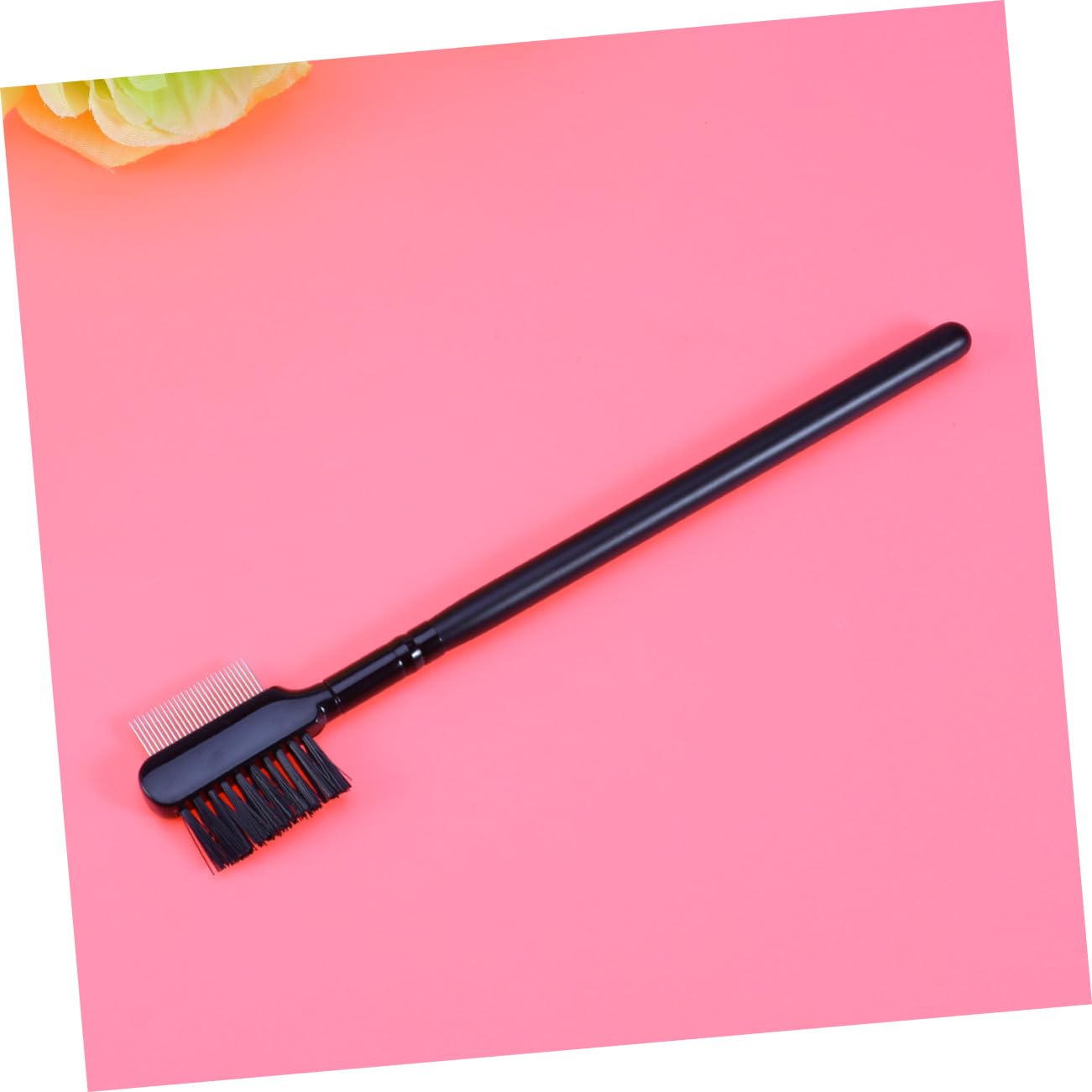 NIYANGLE Portable Dual Ended Makeup Brush Stainless Steel Eyebrow Comb Eyelash Separator Easy to Clean Sleek Design for Application