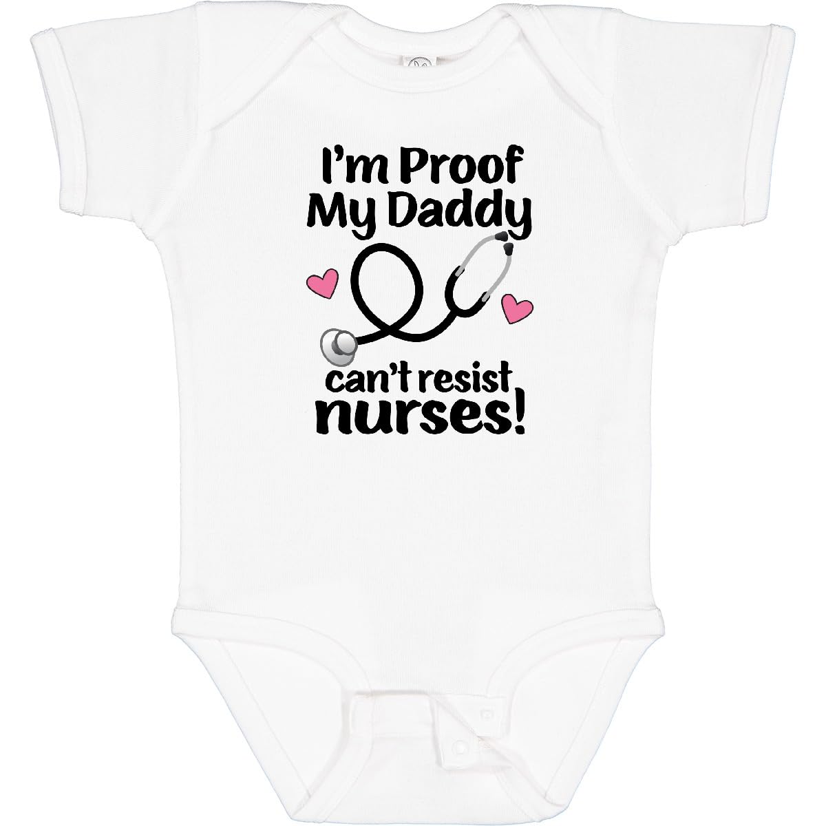 inktastic Nurse Mommy Daddy Can't Resist Nurses Baby Bodysuit