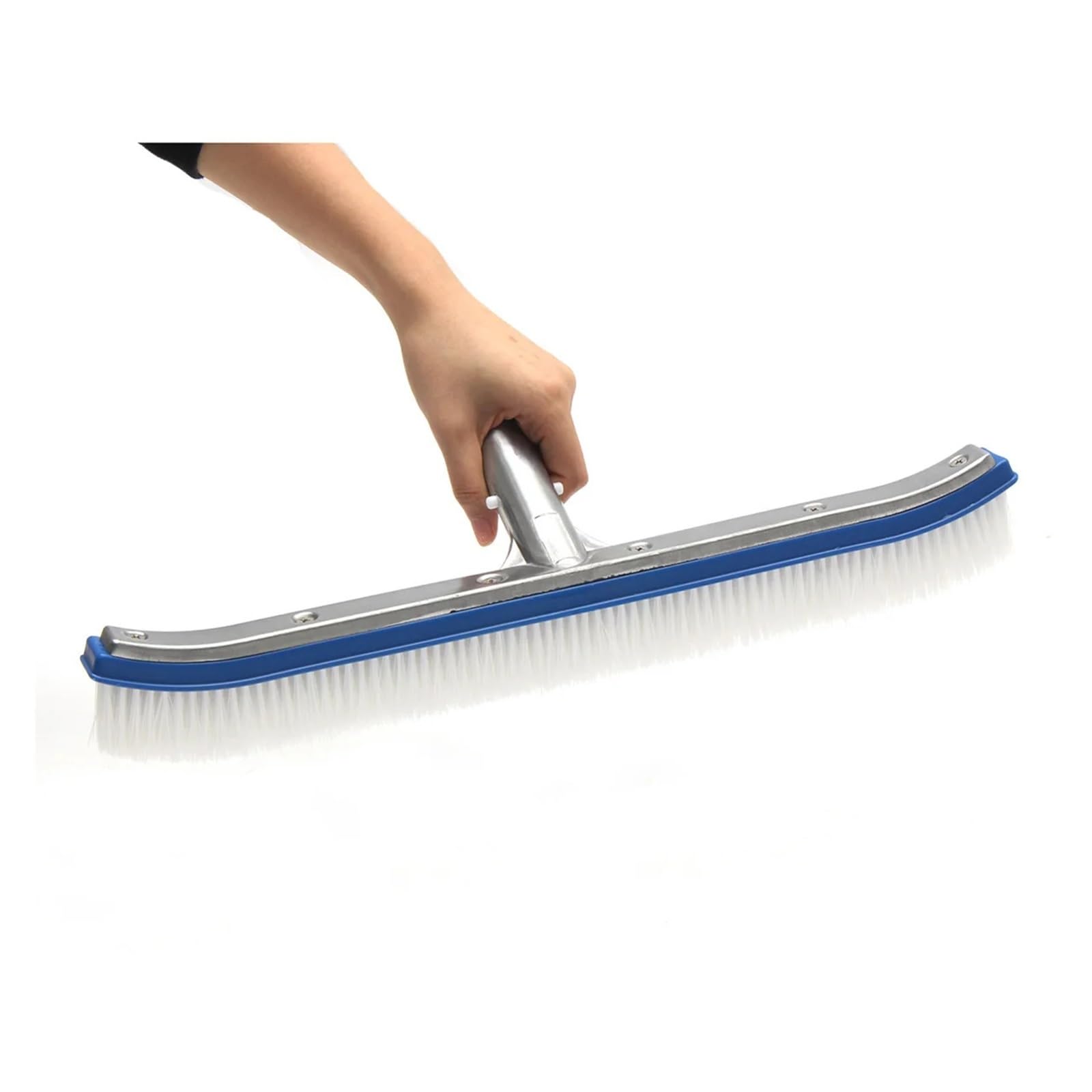 Brosse de Piscine en Nylon et Acier Inoxydable