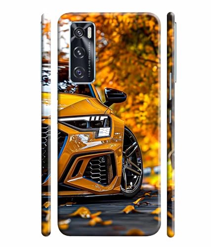 Image of Racing Car Rider Printed Hard Back Case Cover & Compatible for Vivo V20 SE (Multicolor) - D1815