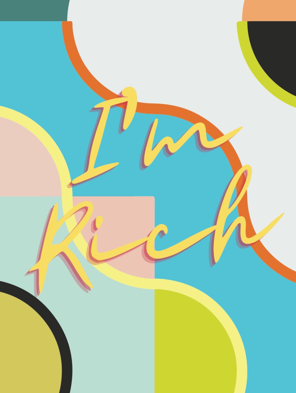 Livre vide le plus cher I'm Rich un objet d'art conceptuel haut de gamme pour bureau de direction