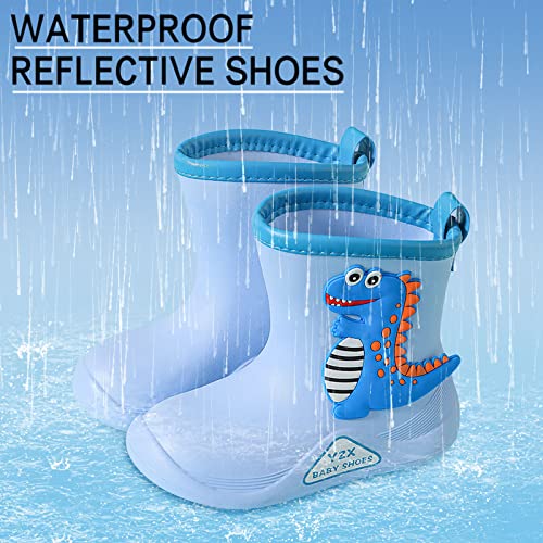 Children Cute Cartoon Fashion Waterproof and Non Slip Rain Boots Rain Boots Soft Bottom Fashion Rain Boots 2-9 Y (Light Blue, 4.5 Years)2