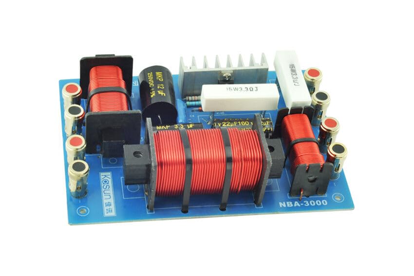 Generic 1x 350W 3 Unit Speaker Frequency Divider 3 Way Audio Crossover Filter -3000C