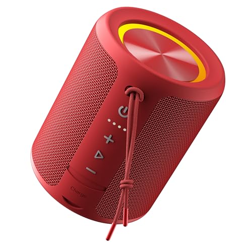 DUDGSIS Portable Bluetooth Speaker (Red)
