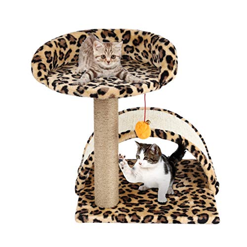 Moldura para escalada de árvore de gatos para animais de estimação, brinquedo com formato de bola de